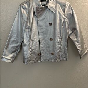Ralph Lauren Jeans Company Silver Double-Breasted Women's Jacket